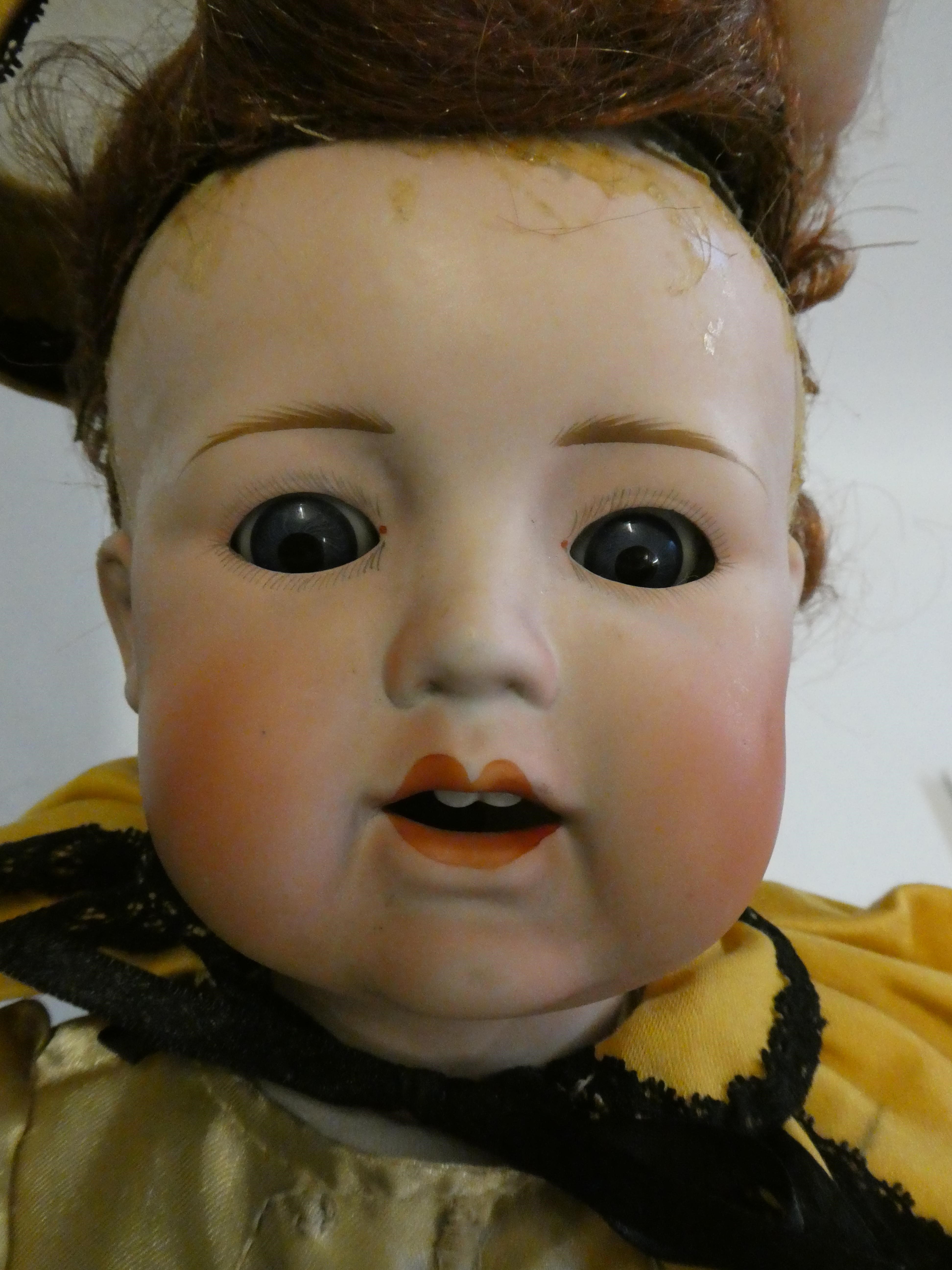 A Japanese Nippon bisque socket head character doll Image