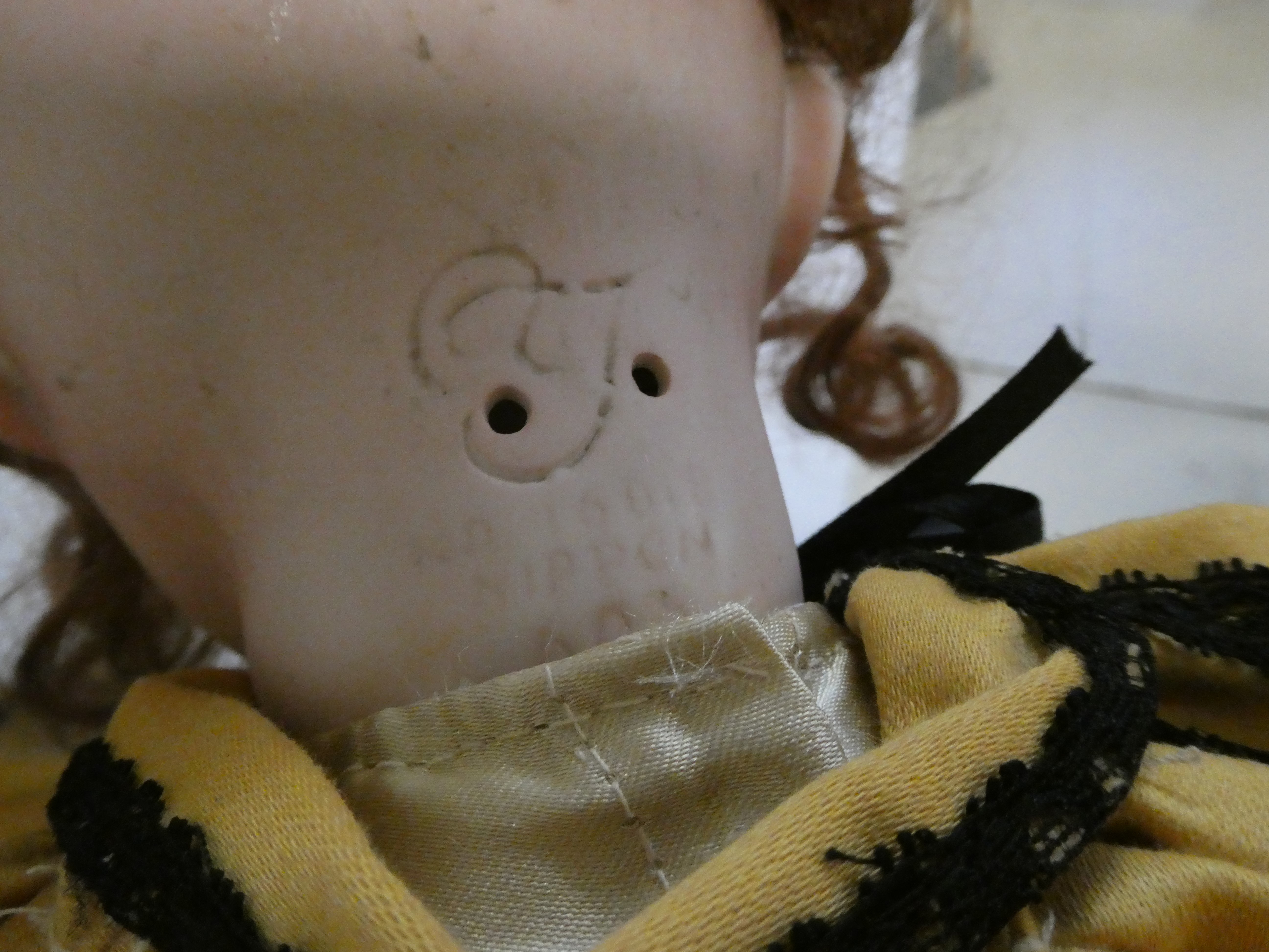 A Japanese Nippon bisque socket head character doll Image