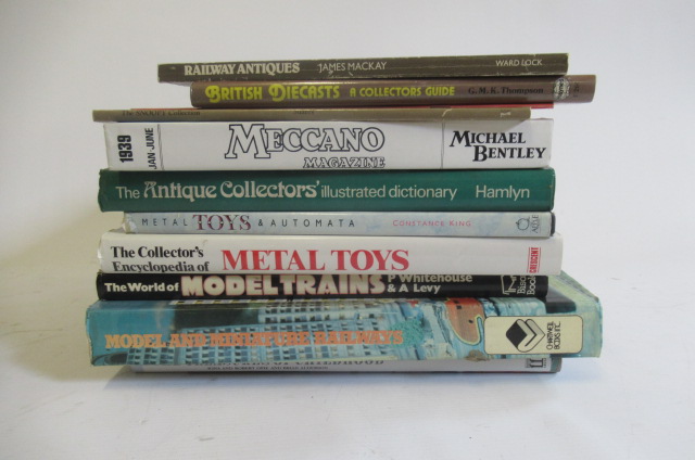 Eleven books on toy collecting and models Image