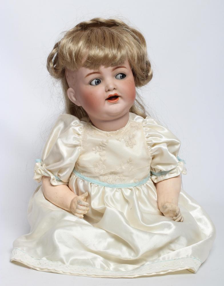 A Kammer & Reinhardt bisque socket head flirty character doll Image