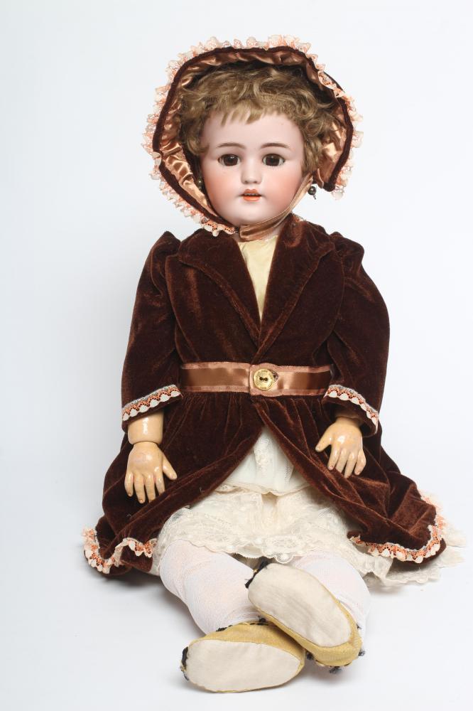 A Simon & Halbig bisque socket head doll Image