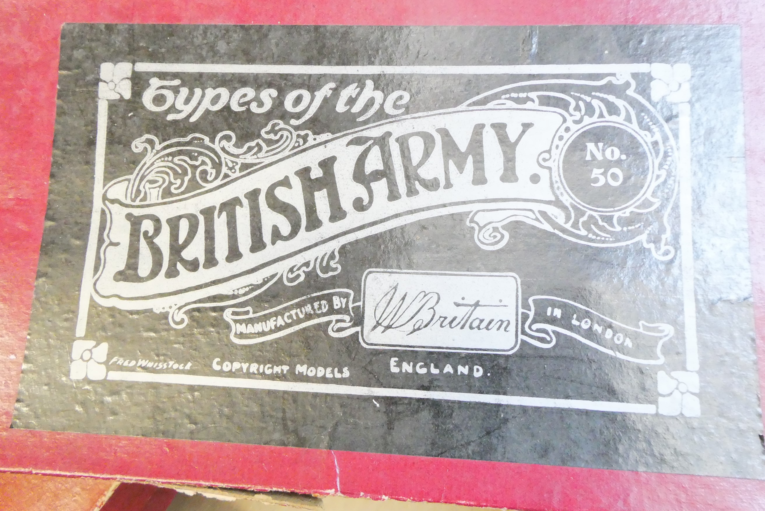 Lead military figures by Britains and others including British Guards and American Civil War Image