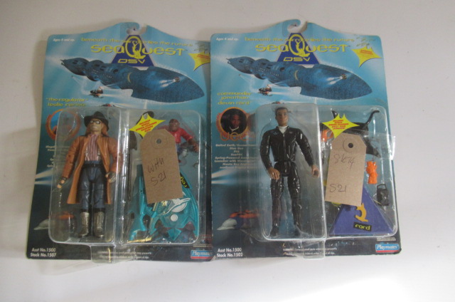 Sea Quest action figures Commander Jonathan Ford and Leslie Ferina Image