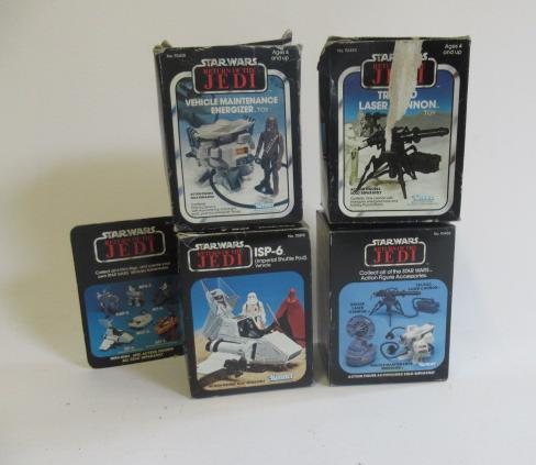 Four Kenner Star Wars vehicles ISP-6 Shuttle Pod Image