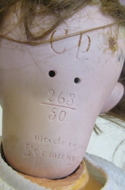 Two bisque socket head dolls Image