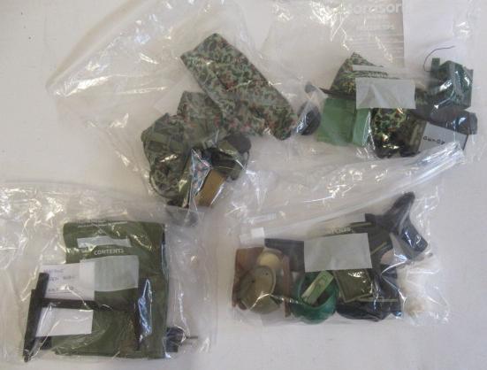 Action Man 1980's clothing and accessories including Royal Marines battle uniform Image