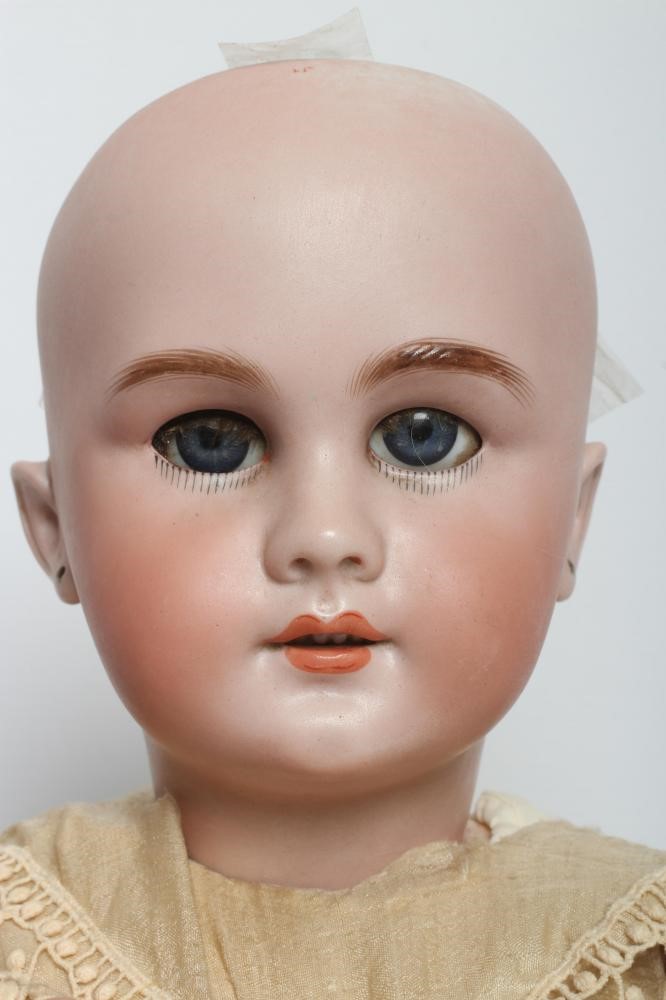 A Tete Jumeau bisque socket head doll Image