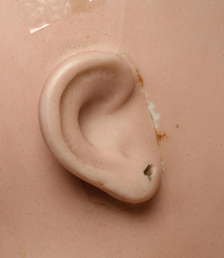 A Tete Jumeau bisque socket head doll Image