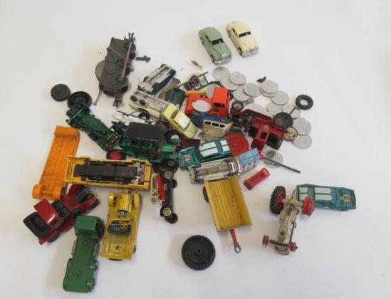 Playworn diecast vehicles by Matchbox Image