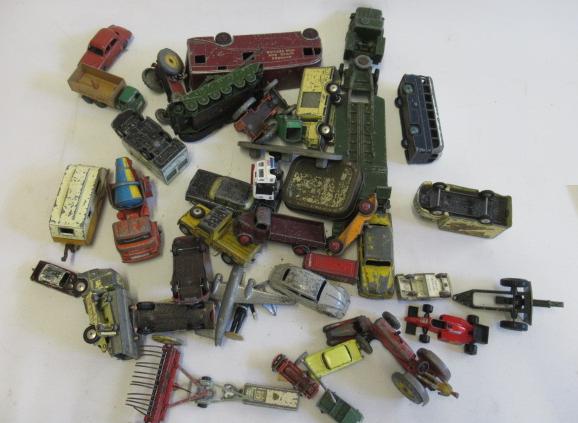 Playworn diecast vehicles by Matchbox Image