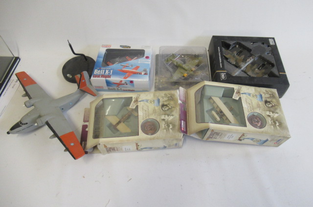 Six small scale aircraft models by Corgi and others including Bell X-1 Image