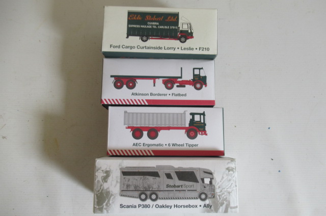 Four Eddie Stobart 1:76 scale trucks Ford Cargo Image
