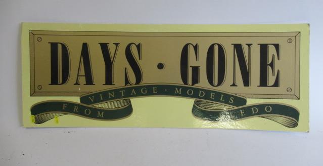 Cardboard Days Gone sign Image