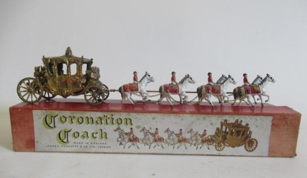 Lesney large coronation coach and Queen Image