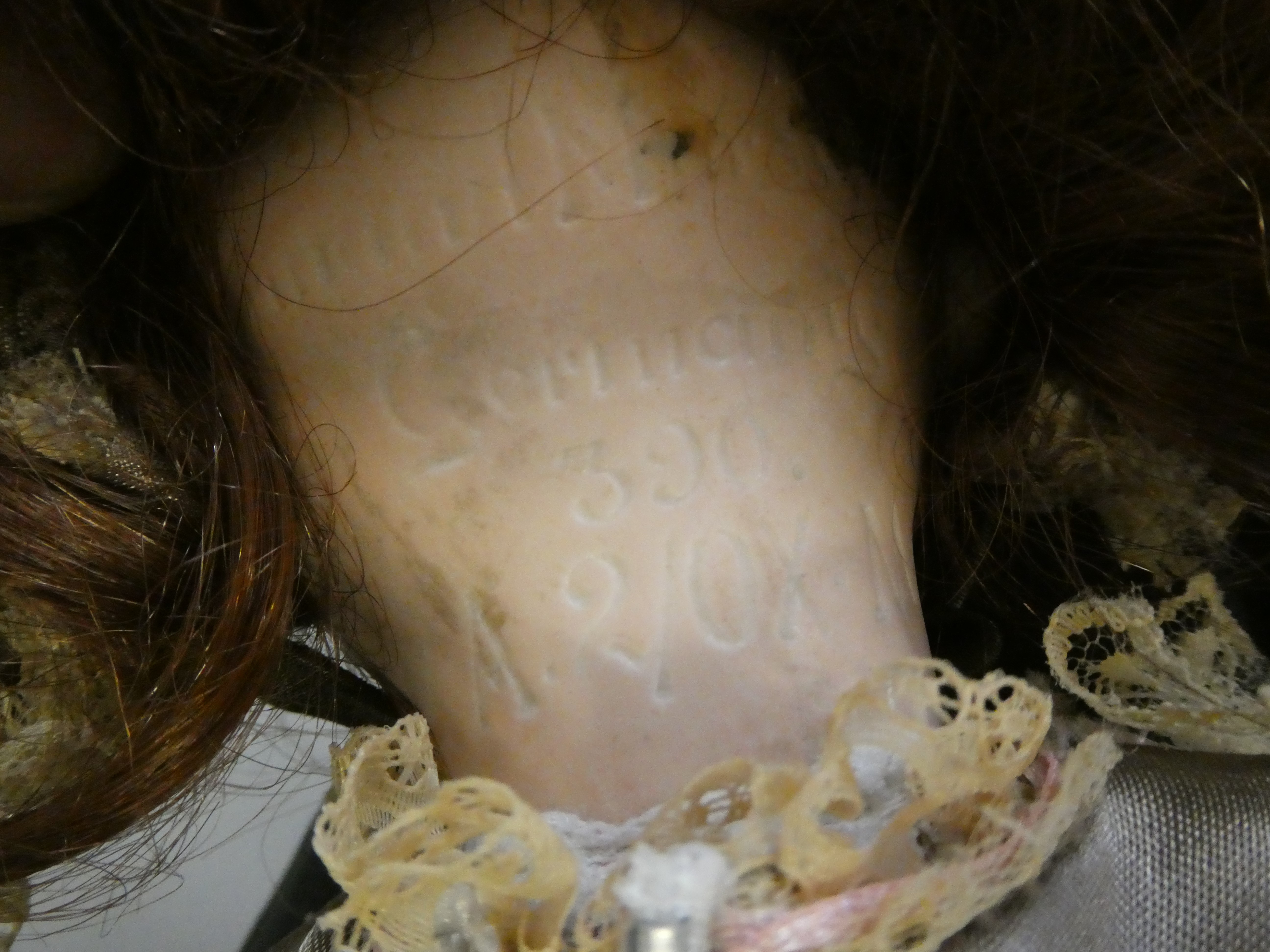 Two Armand Marseille bisque socket head dolls Image