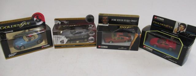 Four Corgi James Bond vehicles Aston Martin DB5 Image