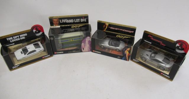 Four Corgi James Bond vehicles Lotus Espirit Image