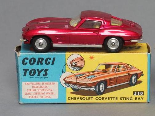 Corgi 310 Chevrolet Stringray in red Image