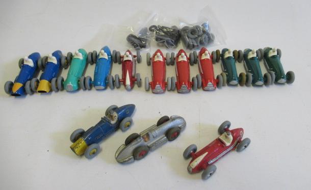 Dinky race cars including Ferrari and Speed of Wind Image