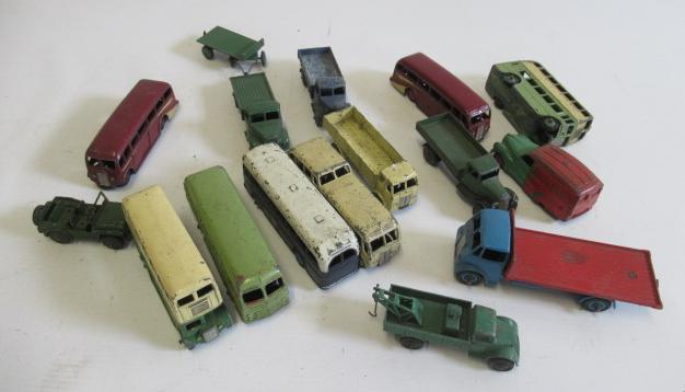Unboxed Dinky vehicles including buses Image