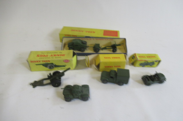 Dinky army vehicles comprising 674 Austin Champ Image