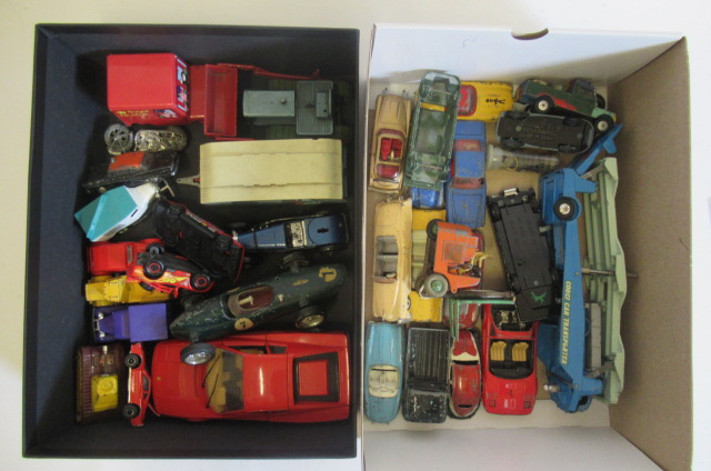 Playworn Dinky and Corgi vehicles Image