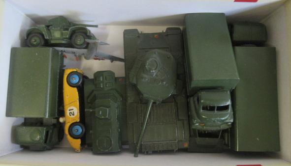 Unboxed Dinky military vehicles including lorries Image