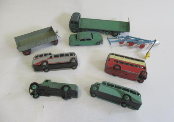 Unboxed Dinky vehicles including Foden Flat Bed Image