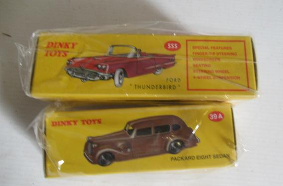 Dinky Atlas Ford Thunderbird and Packard Sedan Image