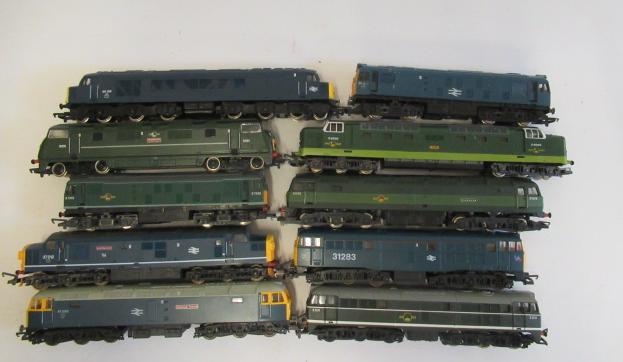 Ten unboxed diesel locomotives by Lima and others inclouding B.R. Class 31 Image