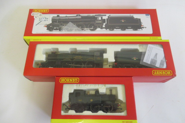 Hornby G.W.R. 48XX tank locomotive Bristol Castle in B.R. green and B.R. Class 5MT Image