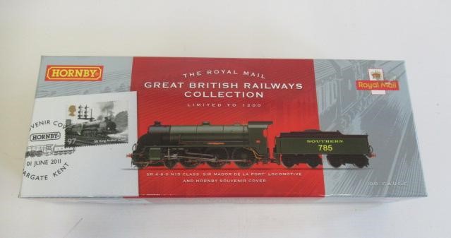 Hornby S.R. N15 Sir Mador De-La Port in S.R. green with souvenir cover Image