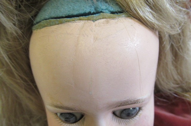 Two bisque socket head dolls Image