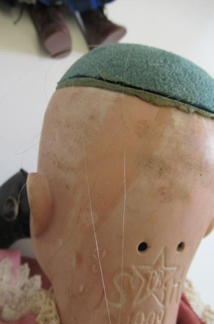 Two bisque socket head dolls Image