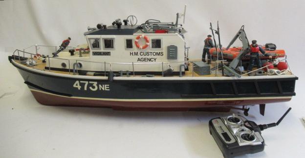 A radio controlled model of Customs Agency Launch Image