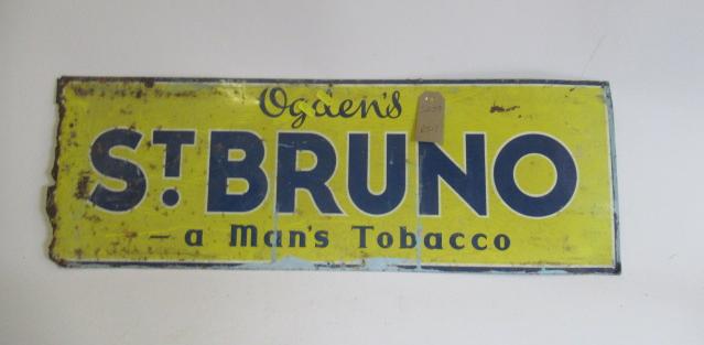 A St Bruno tobacco tin printed sign Image