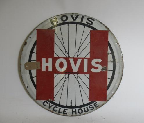 An enamelled Hovis Cycle House sign Image