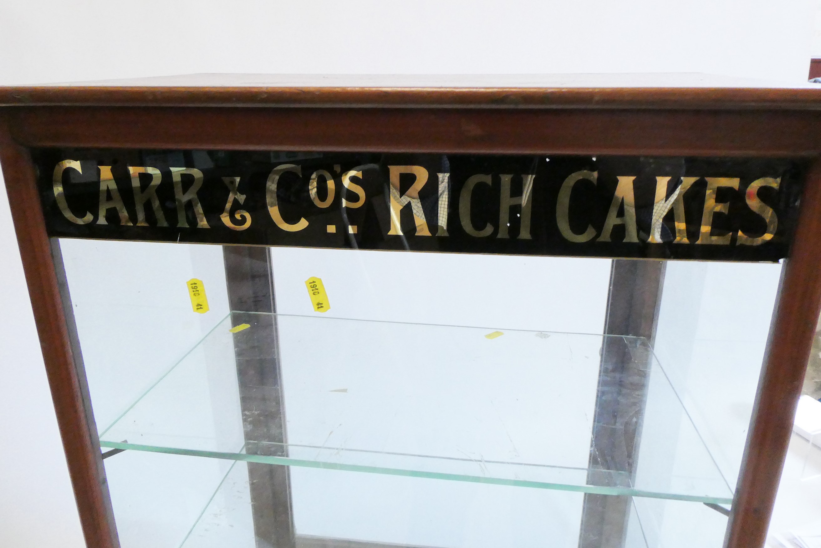 A Carrs & Co Rich Cakes shop display cabinet Image