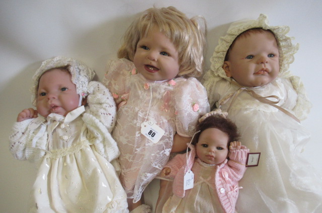 Four Ashton Drake dolls Image