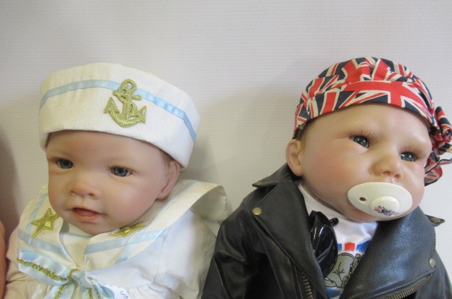 Three Ashton Drake character dolls Image