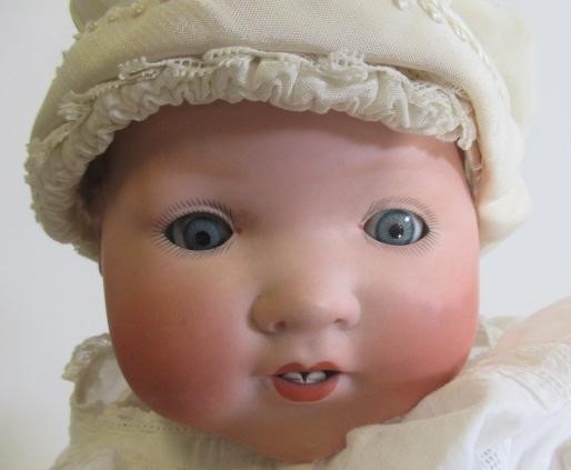 Two Armand Marseille bisque socket head character dolls Image