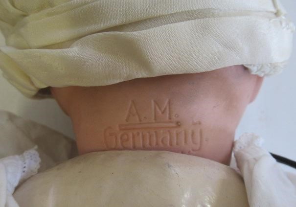 Two Armand Marseille bisque socket head character dolls Image