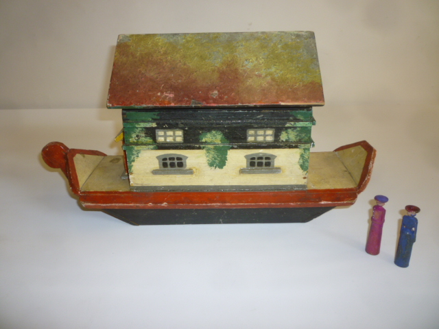 A mid 20th century German Noah's Ark in painted wood Image