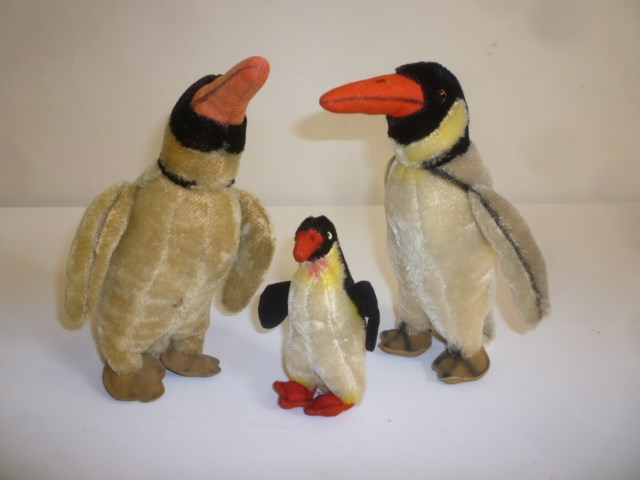 A family of three penguins Image