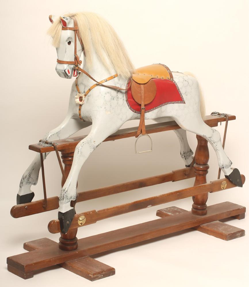 A late 20th century rocking horse Image