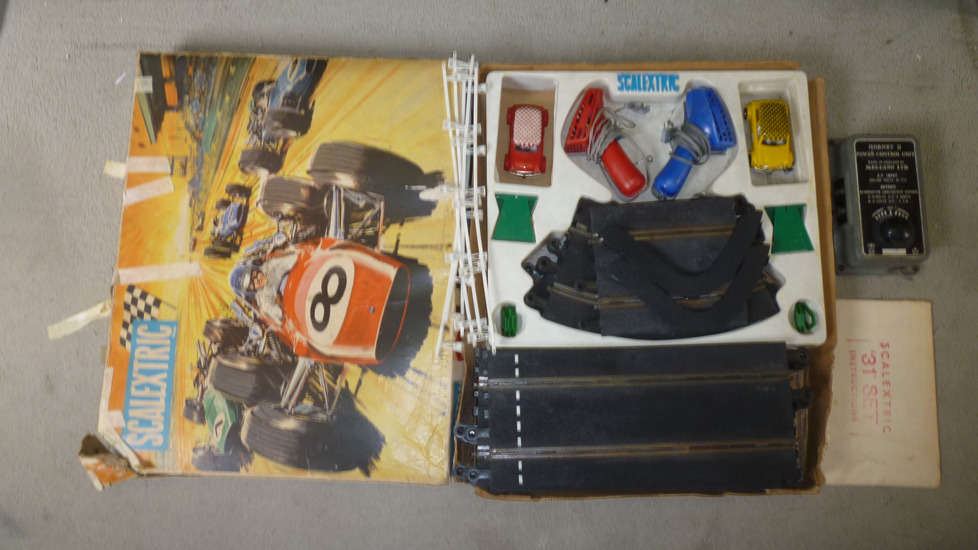 A Scalextric Sports Set 31 with two Mini Cooper C7 Rally Cars Image