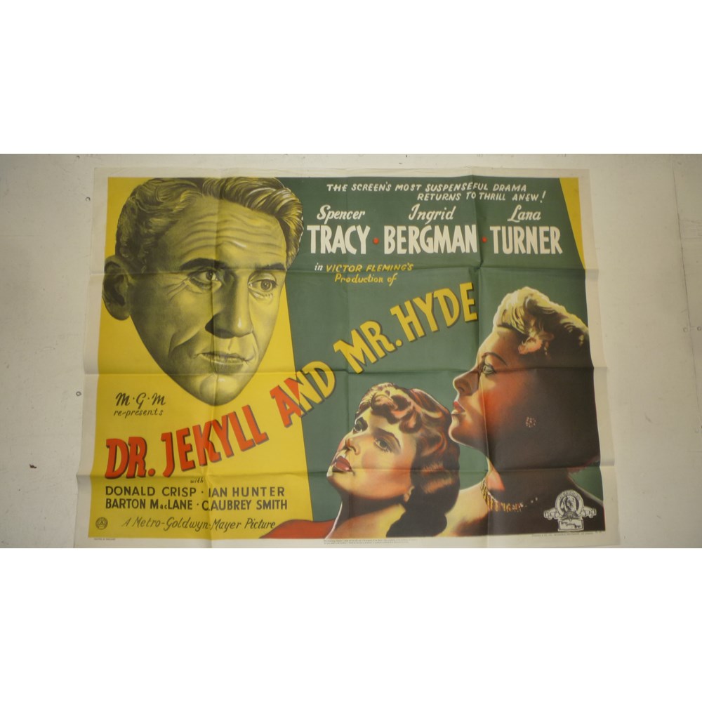 Two colour printed cinema posters starring Ingrid Bergman comprising "For Whom the Bell Tolls" with Image