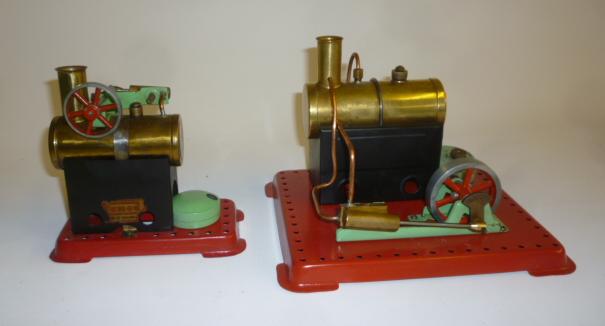 A Mamod stationary steam engine with horizontal boiler Image
