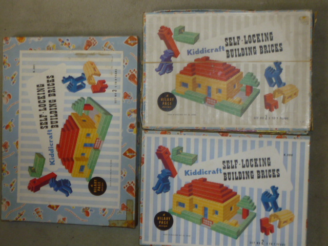 Three Kiddicraft plastic building sets Image