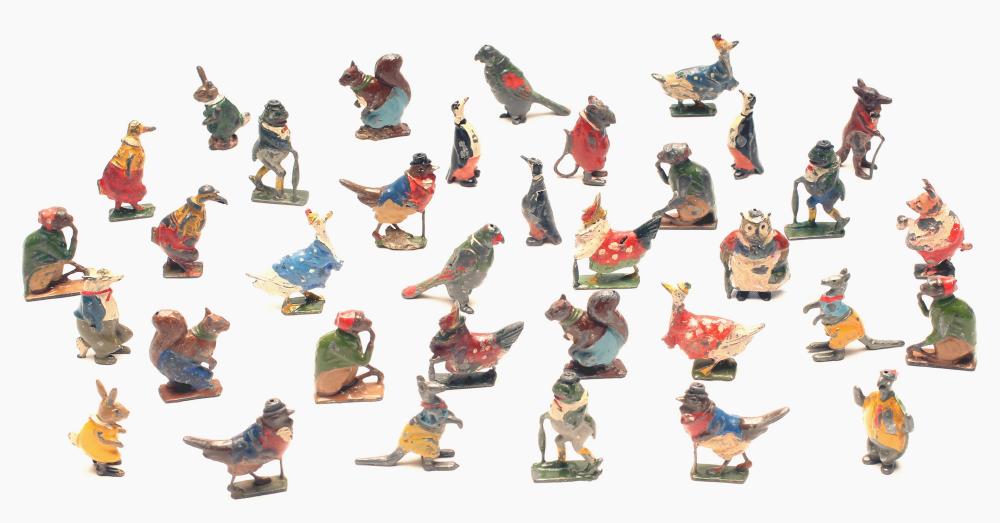 A small collection of Britains lead CoCo Cubs novelty animal figures Image